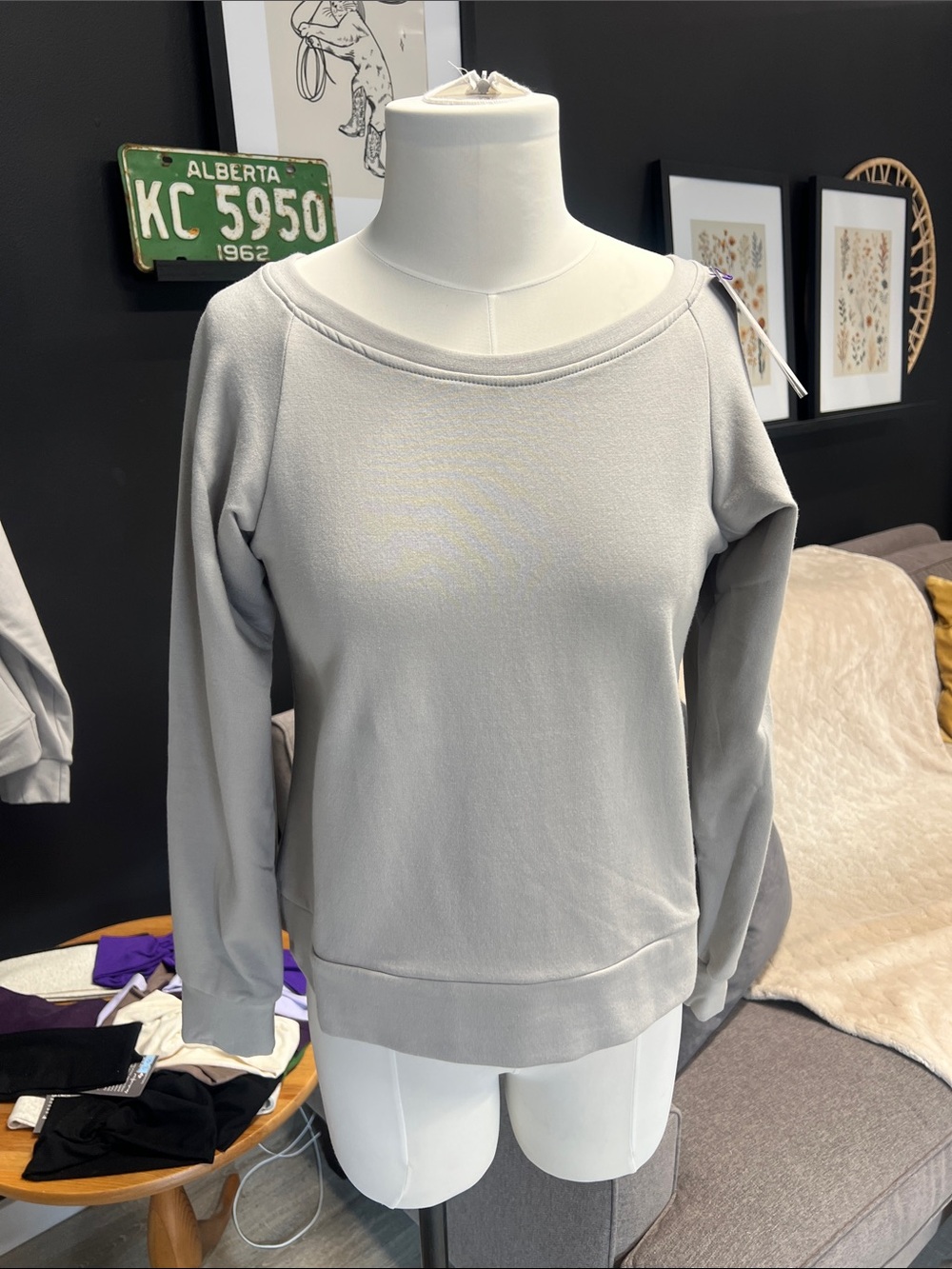 Ash Light Grey Pullover Bamboo Sweater